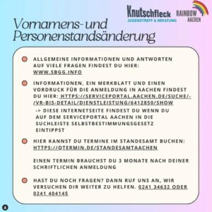 DAs Selbstbstimmungsgesetz ermöglicht jetzt die Änderung deines Vornamen bzw. Personennamen