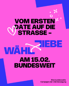 Wähl LIebe - bundesweite CSD Kampagne zur Bundestagswahl 2025